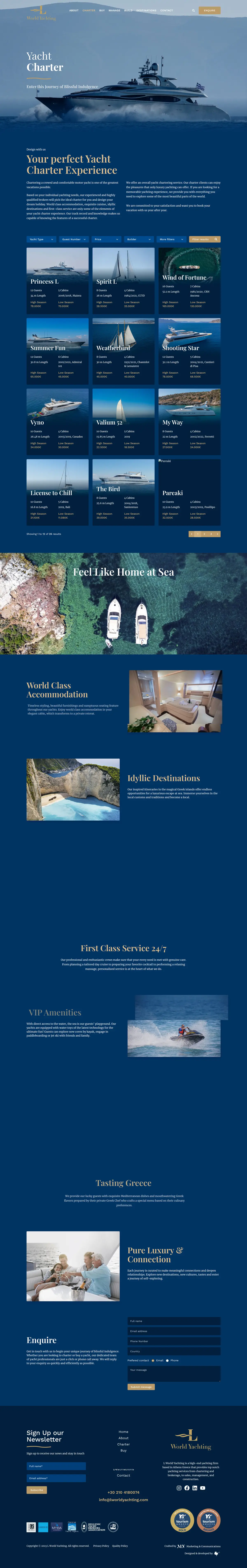 L World Yachting - Luxury Yachting Platform
