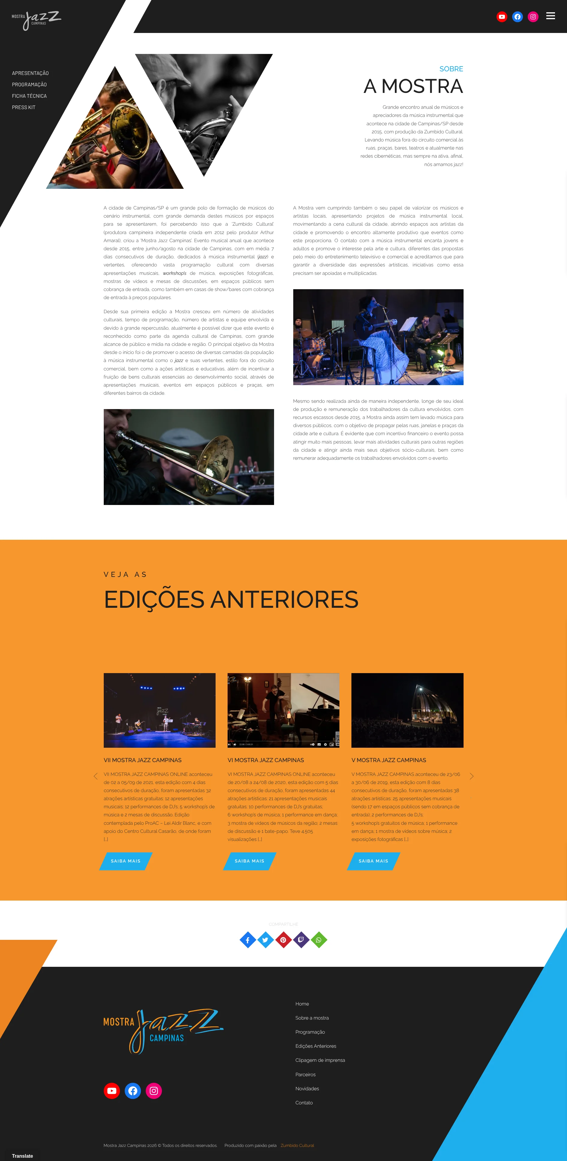 Mostra Jazz - Music Festival Platform